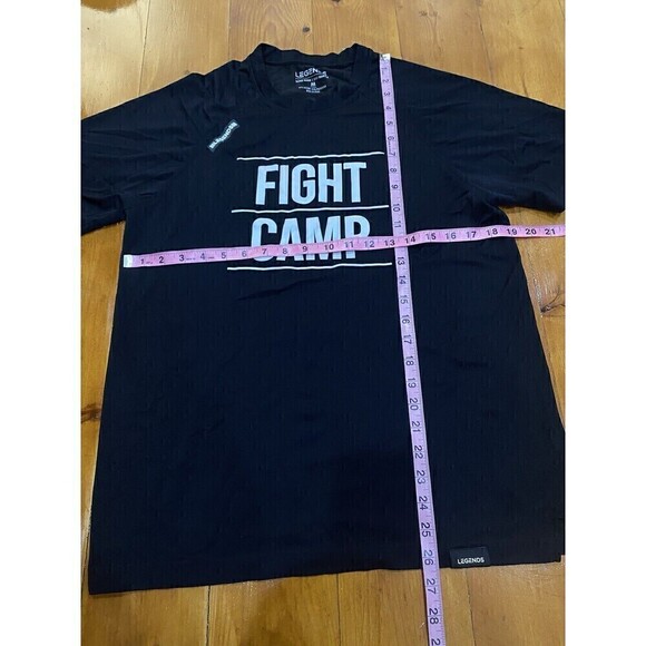 Legends Work Hard Stay Humble Tee T Shirt Mens M Black FIGHT CAMP Shirt Stretch - Picture 6 of 7